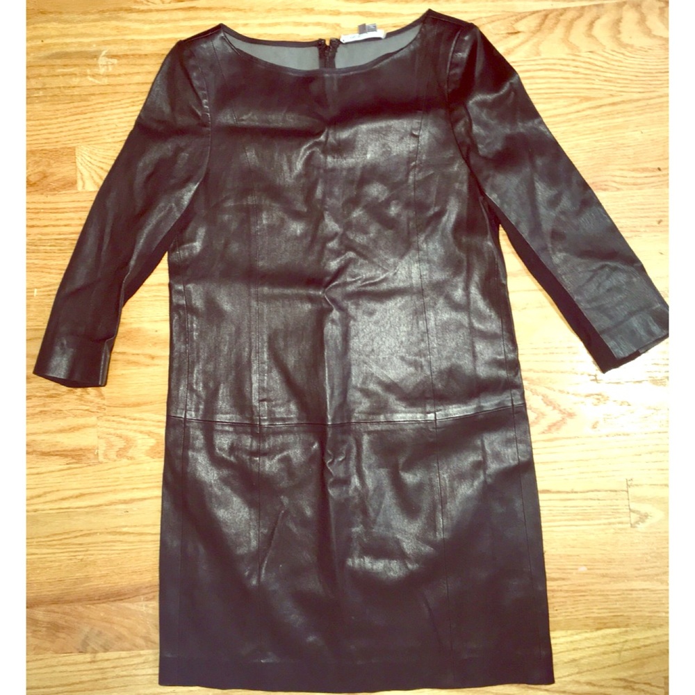 Vince. Stretch leather dress perfect condition
